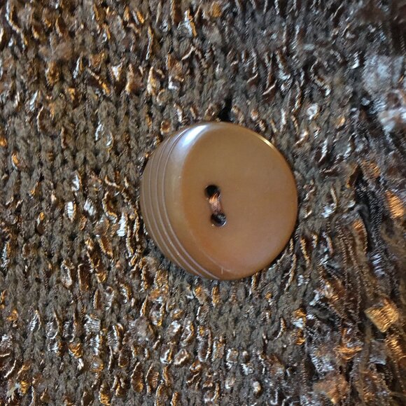 Y2K Cotton Fuzzy Fringed Knit Single Button Cardigan - Picture 8 of 15